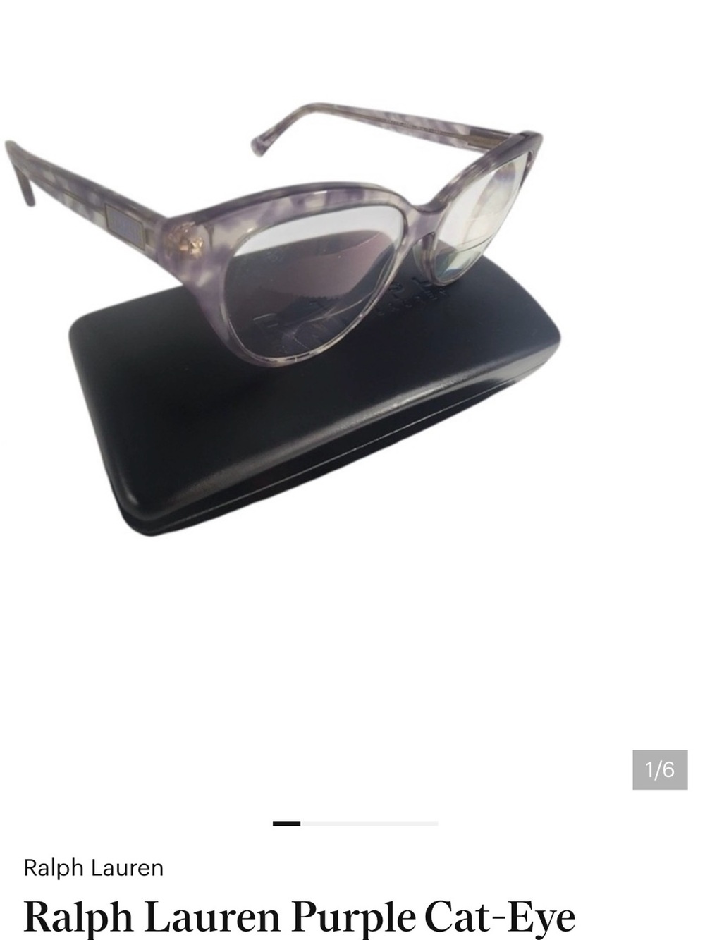 Ralph Lauren Lavender Tortoiseshell Cat-Eye Sunglasses